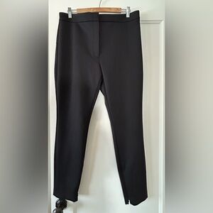 Theory High Waist Polish Scuba Ankle Pant Size 14